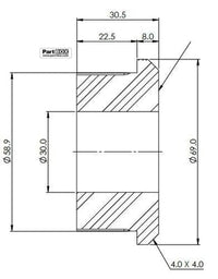 SuperPro SPF3798K Ranger PX123 Diff Mount Bush Kit - Left Side Lower