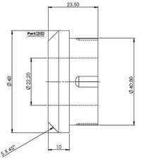 SuperPro SPF3801K Ranger PX123 Diff Mount Bush Kit - Right Side