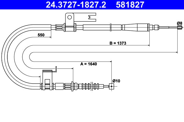 BOSCH 1987482129 Parking Brake Cable Pull