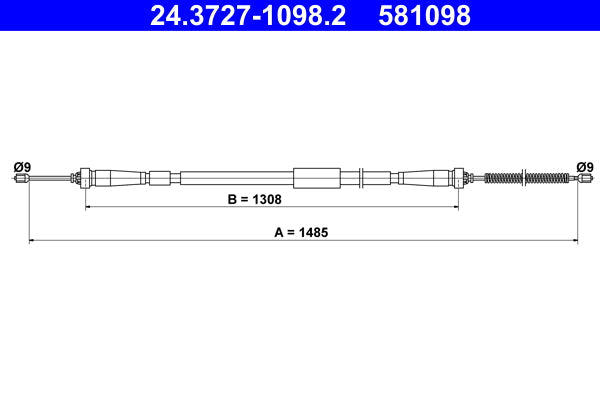 BOSCH 1987477829 Parking Brake Cable Pull