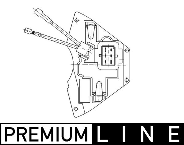 Mahle ABR31000P - Regulator, interior blower