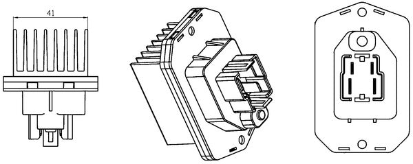 Mahle ABR76000S - Regulator, interior blower