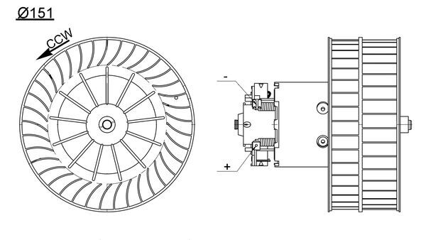 Mahle AB193000S - Interior Blower