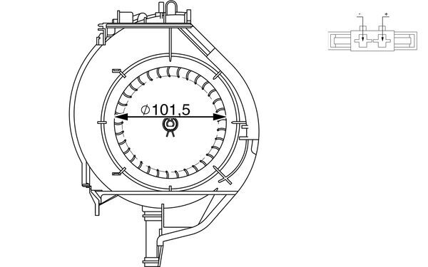 Mahle AB266000S - Interior Blower