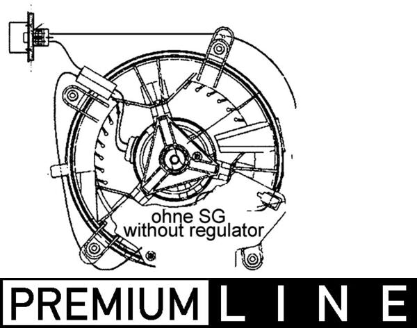 Mahle AB65000P - Interior Blower