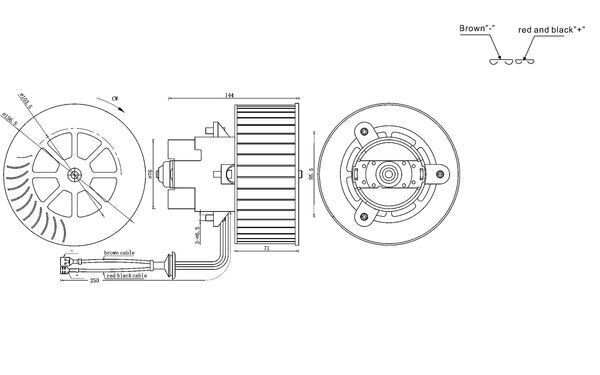 Mahle AB6000S - Interior Blower