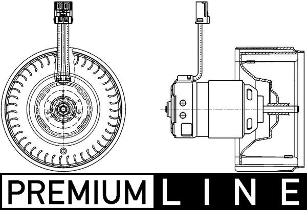Mahle AB71000P - Interior Blower