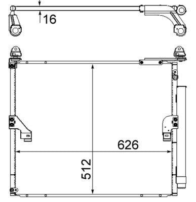 Mahle AC862000S - Condenser, air conditioning