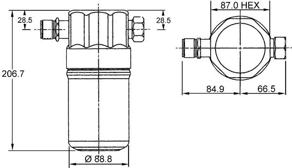 Mahle AD36000S - Dryer, air conditioning