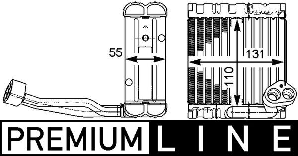 Mahle AE115000P - Evaporator, air conditioning