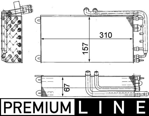 Mahle AE45000P - Evaporator, air conditioning