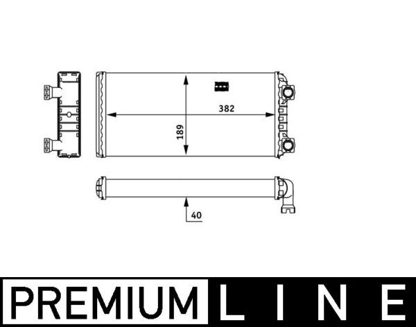 Mahle AH133000P - Heat Exchanger, interior heating