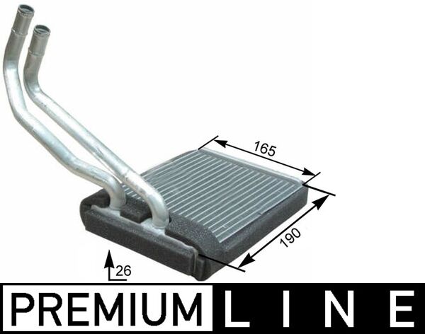 Mahle AH177000P - Heat Exchanger, interior heating