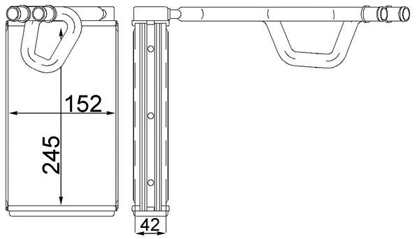 Mahle AH231000S - Heat Exchanger, interior heating