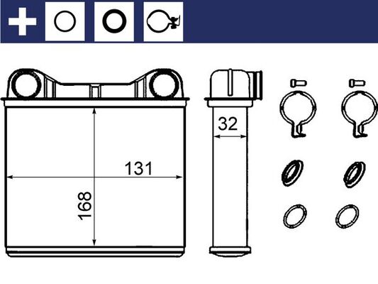 Mahle AH238000S - Heat Exchanger, interior heating