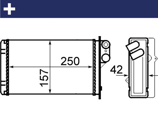 Mahle AH67000S - Heat Exchanger, interior heating