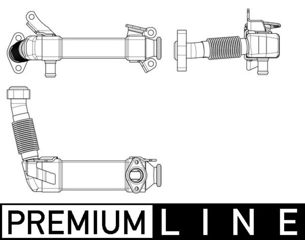 Mahle CE17000P - Cooler, exhaust gas recirculation