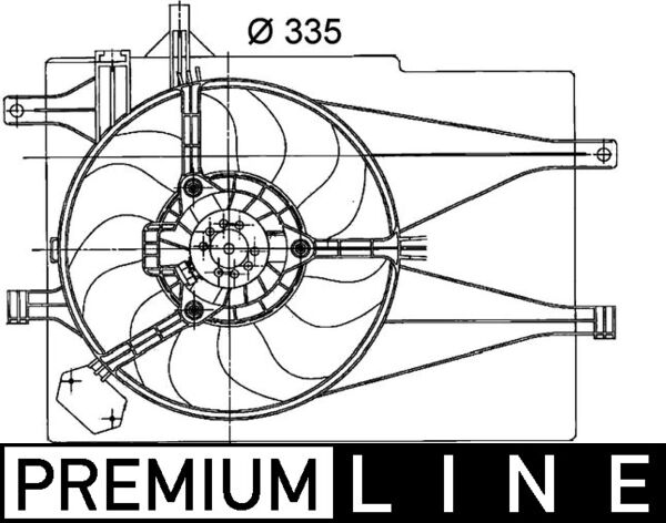 Mahle CFF204000P - Fan, engine cooling