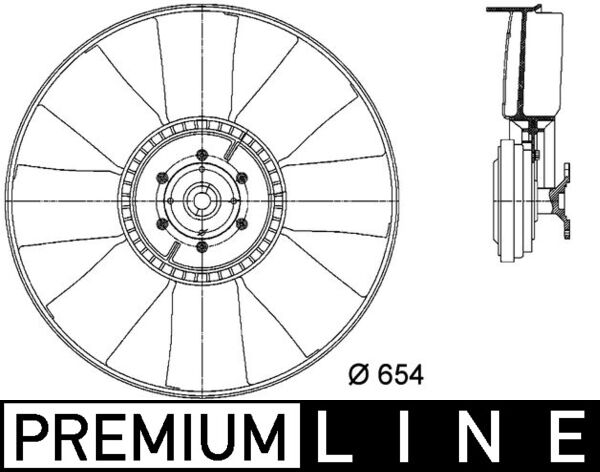 Mahle CFF436000P - Fan, engine cooling