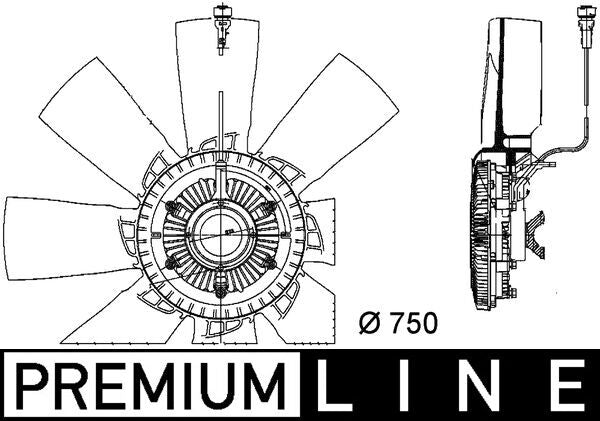Mahle CFF457000P - Fan, engine cooling