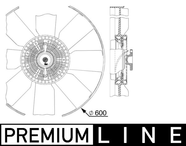 Mahle CFF512000P - Fan, engine cooling