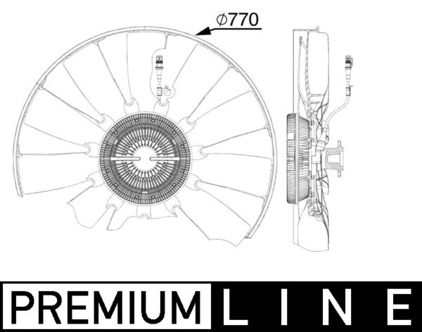 Mahle CFF513000P - Fan, engine cooling
