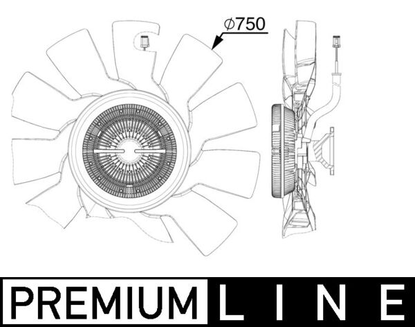 Mahle CFF517000P - Fan, engine cooling