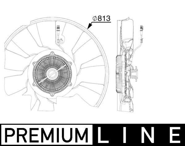 Mahle CFF521000P - Fan, engine cooling