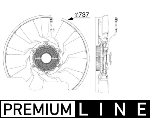 Mahle CFF522000P - Fan, engine cooling