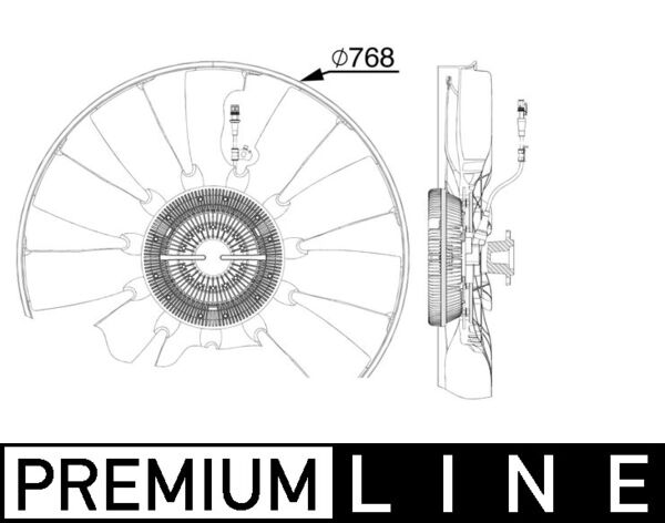 Mahle CFF526000P - Fan, engine cooling