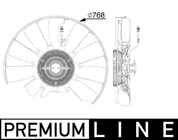 Mahle CFF527000P - Fan, engine cooling