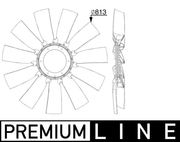 Mahle CFW92000P - Fan Wheel, engine cooling