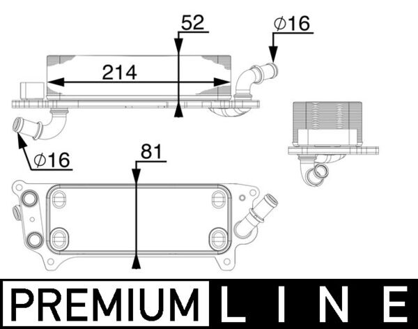 Mahle CLC77000P - Oil Cooler, automatic transmission