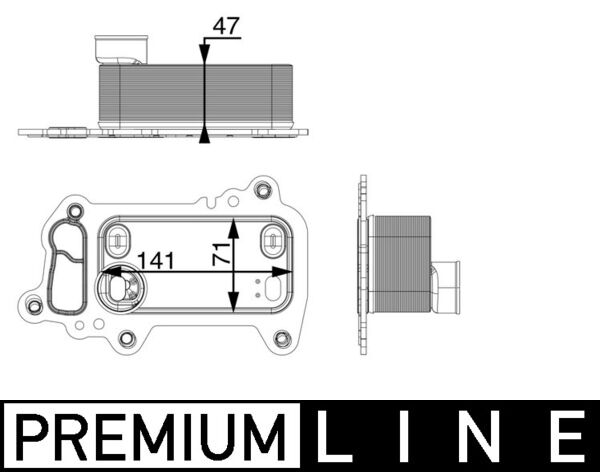Mahle CLC79000P - Oil Cooler, engine oil