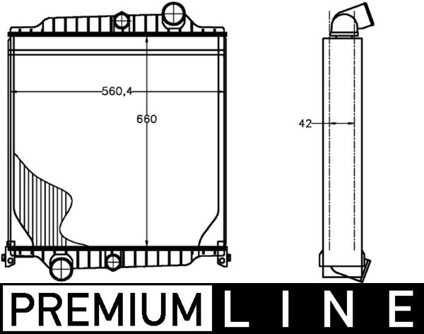 Mahle CR1224000P - Radiator, engine cooling