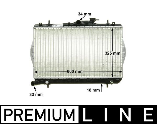 Mahle CR1280000P - Radiator, engine cooling