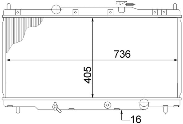 Mahle CR1459000S - Radiator, engine cooling