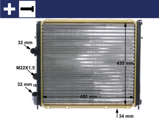 Mahle CR1502000S - Radiator, engine cooling