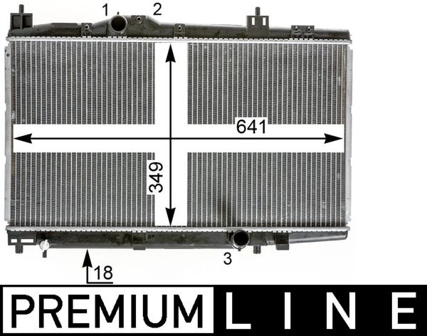 Mahle CR2017000P - Radiator, engine cooling