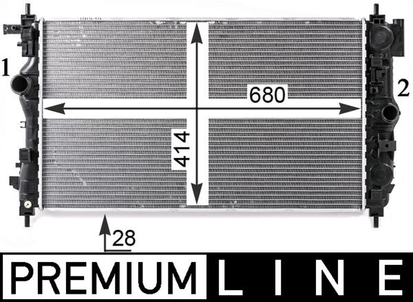 Mahle CR2115000P - Radiator, engine cooling