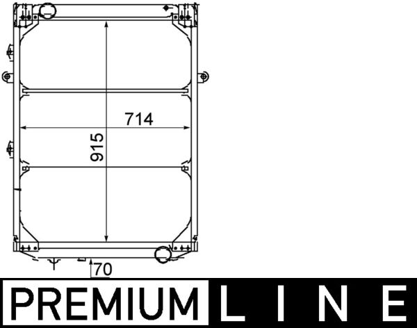Mahle CR214000P - Radiator, engine cooling