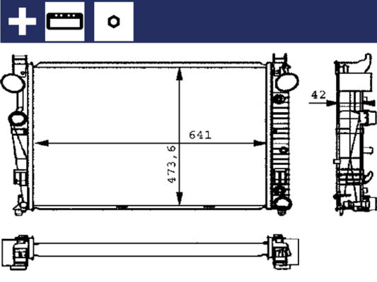 Mahle CR226000S - Radiator, engine cooling