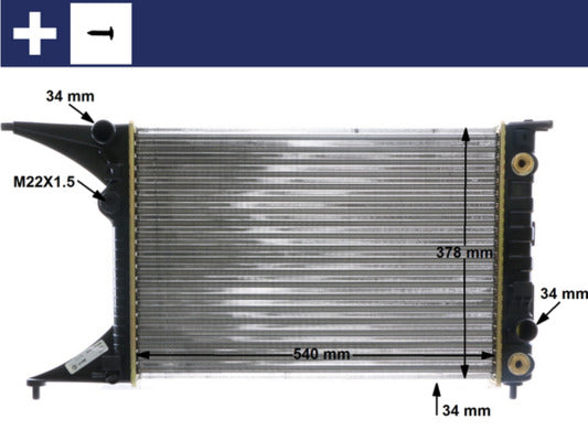 Mahle CR559000S - Radiator, engine cooling
