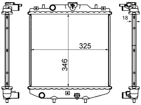 Mahle CR744000S - Radiator, engine cooling