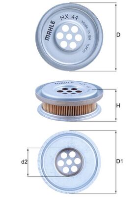 Mahle HX44 - Hydraulic Filter, steering