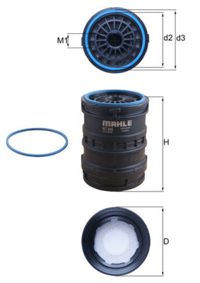 Mahle KC645D - Fuel Filter