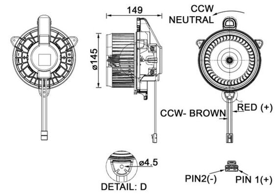 Mahle AB277000P - Interior Blower