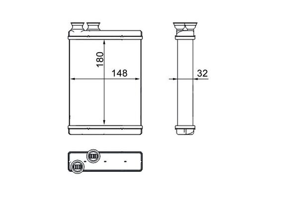 Mahle AH265000S - Heat Exchanger, interior heating