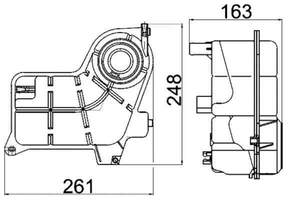 Mahle CRT24000S - Expansion Tank, coolant