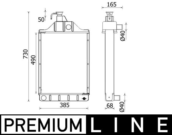 Mahle CR2417000P - Radiator, engine cooling